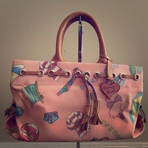 Summer themed Dooney pink bag